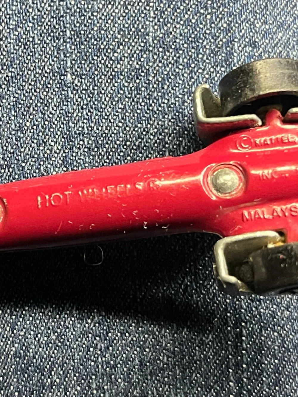 a vintage 1979 Mattel Hot Wheels Tricar X8 die-cast toy car